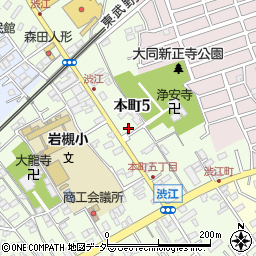 渋江公民館周辺の地図