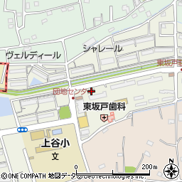 東坂戸団地内郵便局周辺の地図