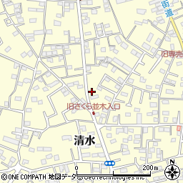 千葉県野田市清水202-2周辺の地図