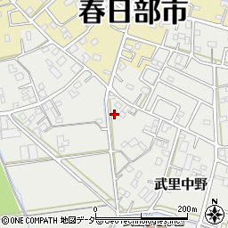 埼玉県春日部市武里中野410-2周辺の地図