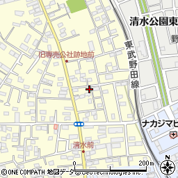 千葉県野田市清水266-38周辺の地図