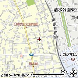 千葉県野田市清水266-12周辺の地図