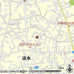 千葉県野田市清水204周辺の地図