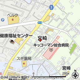 千葉県野田市宮崎101-53周辺の地図