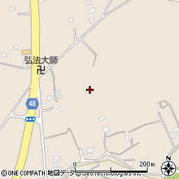茨城県牛久市女化町周辺の地図