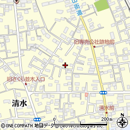 千葉県野田市清水189周辺の地図