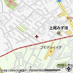 埼玉県上尾市原市57-12周辺の地図