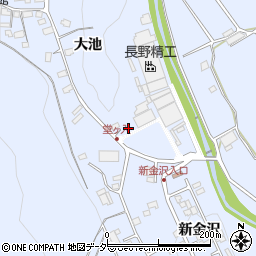 長野県茅野市金沢715-1周辺の地図