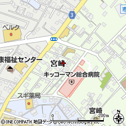 千葉県野田市宮崎101-59周辺の地図