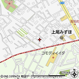 埼玉県上尾市原市57周辺の地図