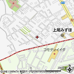 埼玉県上尾市原市57-9周辺の地図