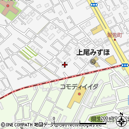 埼玉県上尾市原市56-4周辺の地図