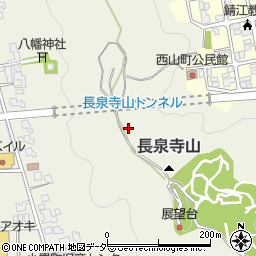 長泉寺山トンネル周辺の地図