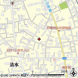 千葉県野田市清水196-1周辺の地図