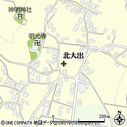 長野県上伊那郡辰野町北大出8715周辺の地図