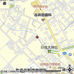茨城県つくばみらい市谷井田周辺の地図