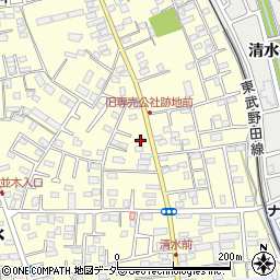 千葉県野田市清水175-2周辺の地図