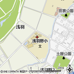 坂戸市立浅羽野小学校周辺の地図