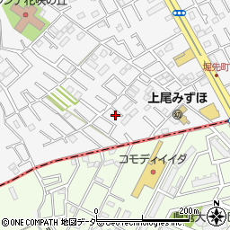 埼玉県上尾市原市56-3周辺の地図