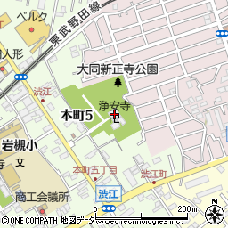 浄土宗快楽山浄安寺周辺の地図
