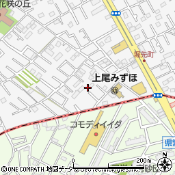 埼玉県上尾市原市55-8周辺の地図