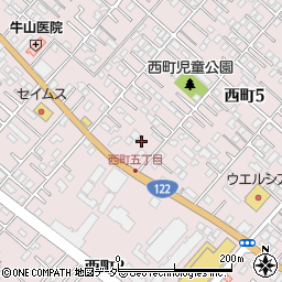埼玉県さいたま市岩槻区西町周辺の地図