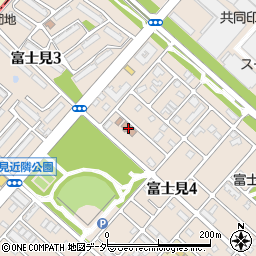 富士見自治会館周辺の地図