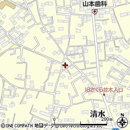 千葉県野田市清水625周辺の地図