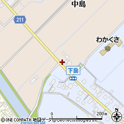 茨城県つくばみらい市中島284周辺の地図