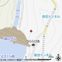 浦山ダム周辺の地図