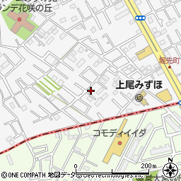 埼玉県上尾市原市56-5周辺の地図