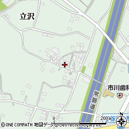 茨城県守谷市立沢288-1周辺の地図