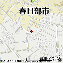 埼玉県春日部市武里中野256周辺の地図