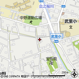 埼玉県春日部市武里中野39周辺の地図