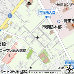 千葉県野田市宮崎126-16周辺の地図