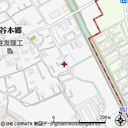 埼玉県上尾市大谷本郷158-16周辺の地図