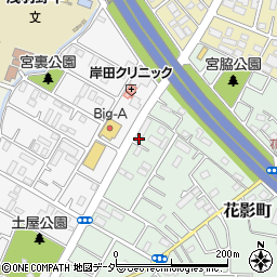 埼玉県坂戸市花影町25-28周辺の地図