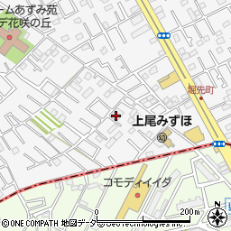 埼玉県上尾市原市53-3周辺の地図
