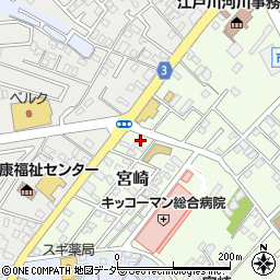 千葉県野田市宮崎108-8周辺の地図