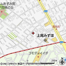 埼玉県上尾市原市53周辺の地図