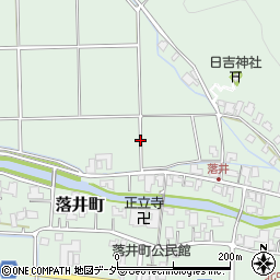 福井県鯖江市落井町周辺の地図