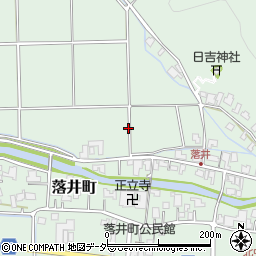 福井県鯖江市落井町周辺の地図