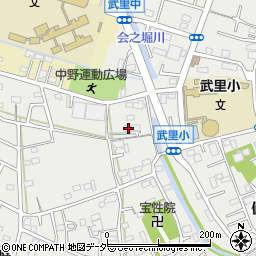 埼玉県春日部市武里中野79周辺の地図
