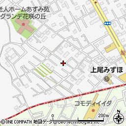 埼玉県上尾市原市47-21周辺の地図