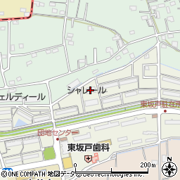 シャレール東坂戸２号棟周辺の地図
