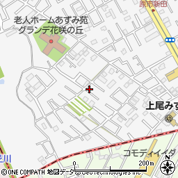 埼玉県上尾市原市38周辺の地図