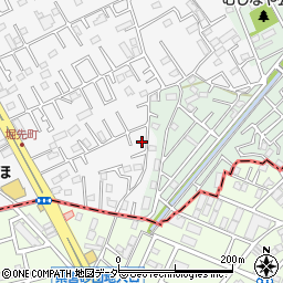 埼玉県上尾市原市4368-4周辺の地図