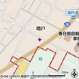 ファミリーマート春日部増戸店周辺の地図