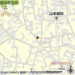 千葉県野田市清水605周辺の地図