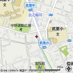 埼玉県春日部市武里中野78周辺の地図
